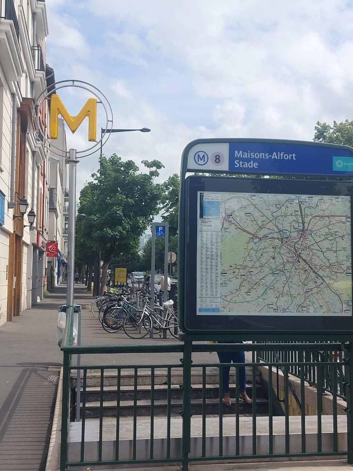 Apartmán Charme, Originalite, -1 Minute Metro Maisons-Alfort Exteriér fotografie